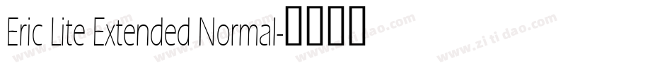Eric Lite Extended Normal字体转换